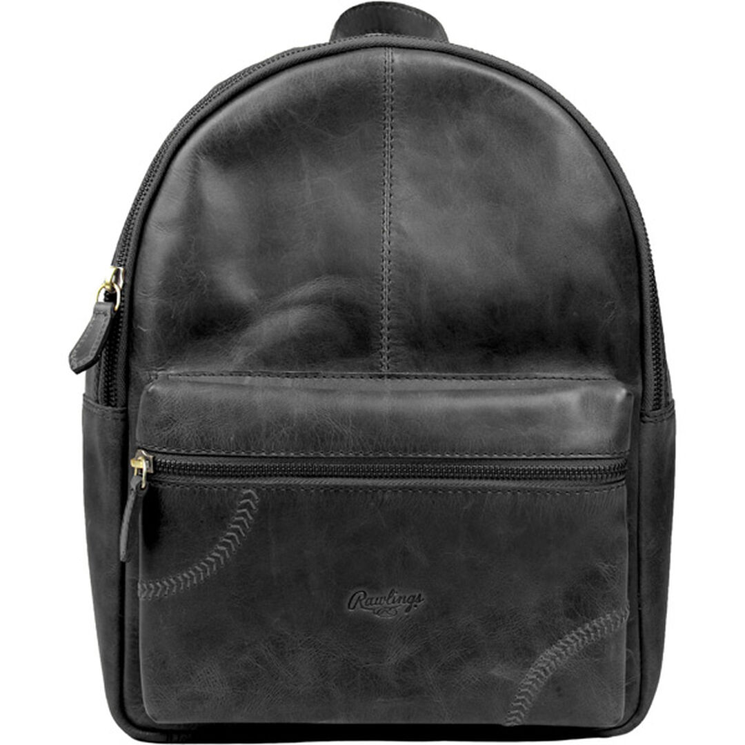 Women's Baseball Stitch Mini Backpack | Black
